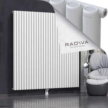 Mati Aluminium Radiator 1900x2068 White Bottom Middle 50mm