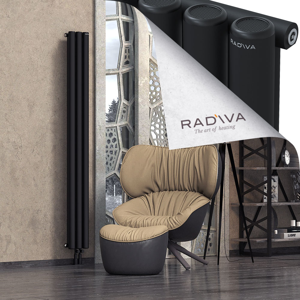 Mati Aluminium Radiator 1900x218 Black - 4