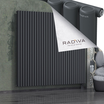 Mati Aluminium Radiator 1900x2290 Dark Anthracite Bottom Right 50mm