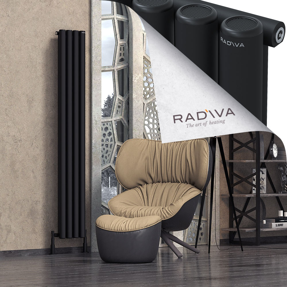 Mati Aluminium Radiator 1900x292 Black - 1