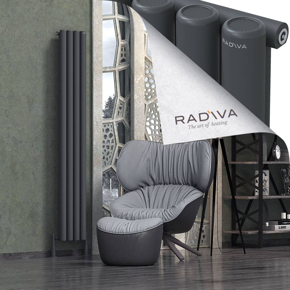 Mati Aluminium Radiator 1900x292 Dark Anthracite - 1