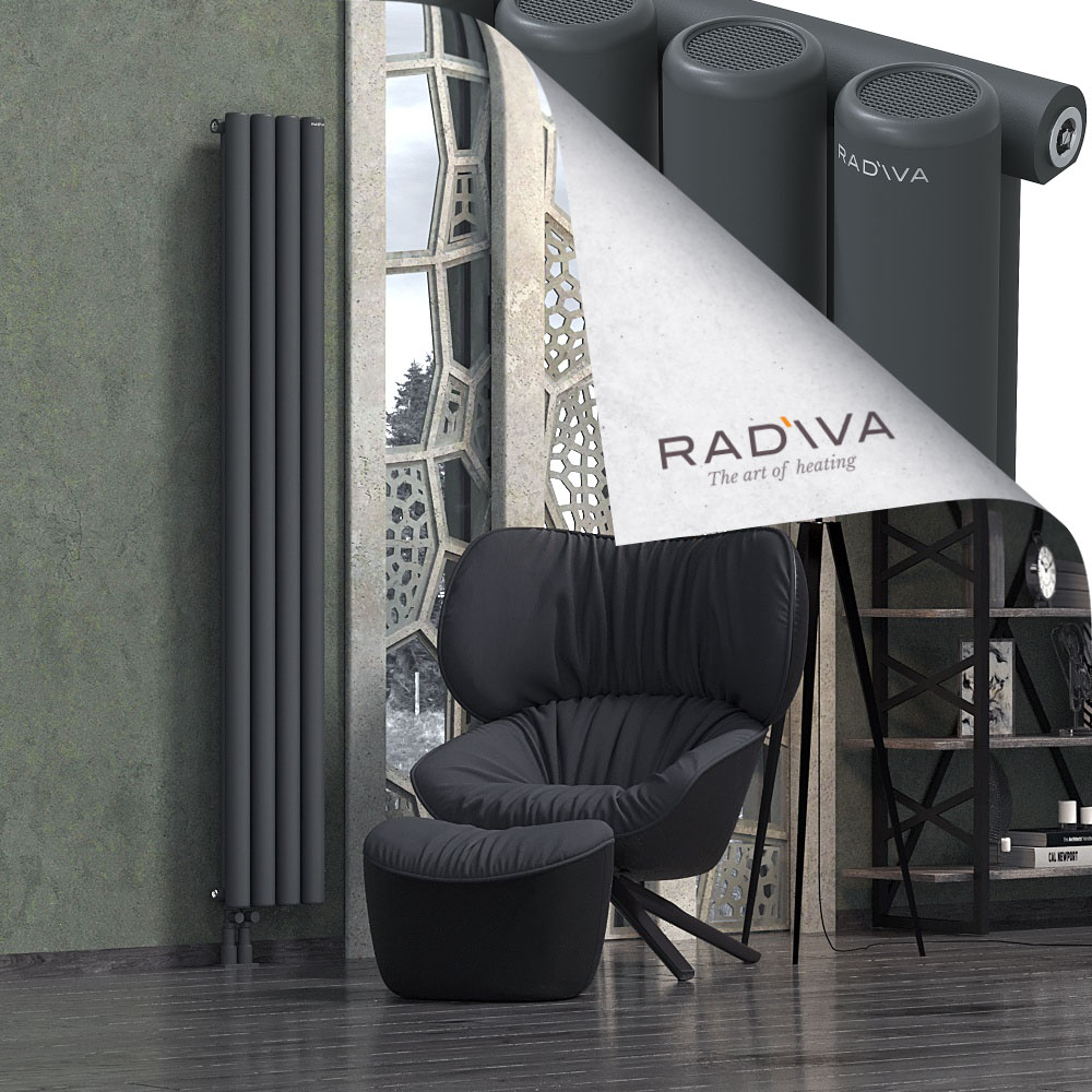 Mati Aluminium Radiator 1900x292 Dark Anthracite - 3