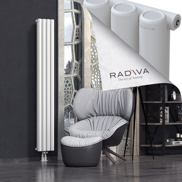 Mati Aluminium Radiator 1900x292 White Bottom Middle 50mm