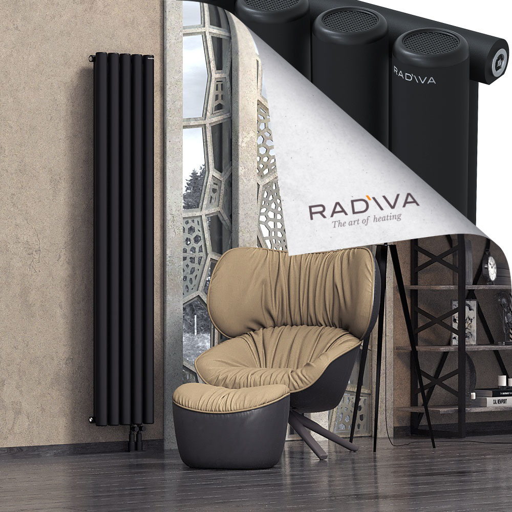 Mati Aluminium Radiator 1900x366 Black - 4