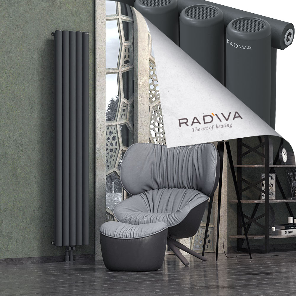Mati Aluminium Radiator 1900x366 Dark Anthracite - 2