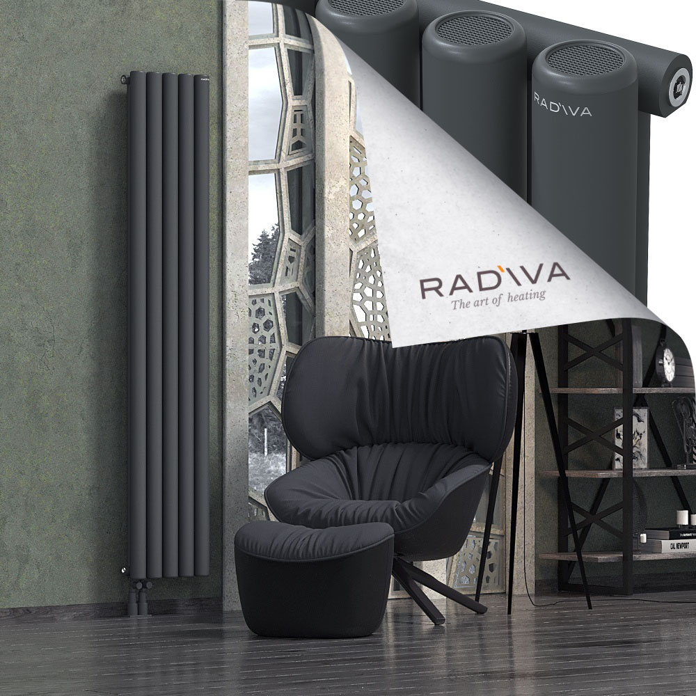 Mati Aluminium Radiator 1900x366 Dark Anthracite - 3