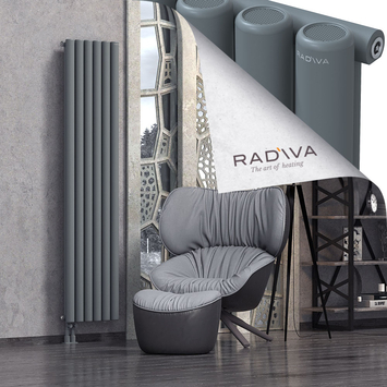 Mati Aluminium Radiator 1900x440 Anthracite Bottom Left 50mm
