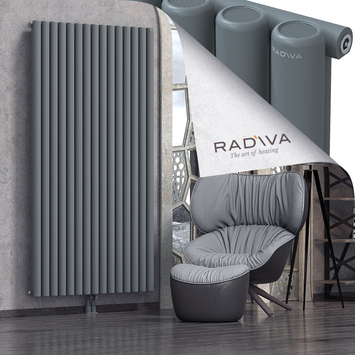Mati Aluminium Radiator 2000x1106 Anthracite Bottom Middle 50mm