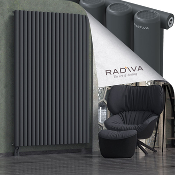 Mati Aluminium Radiator 2000x1402 Dark Anthracite Bottom Left 50mm