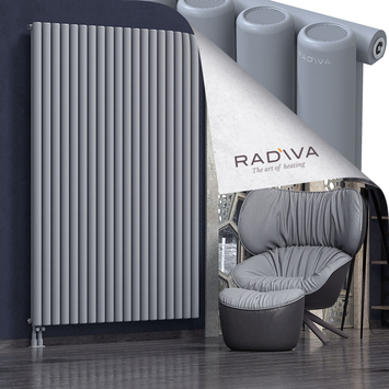Mati Aluminium Radiator 2000x1402 Grey Bottom Left 50mm