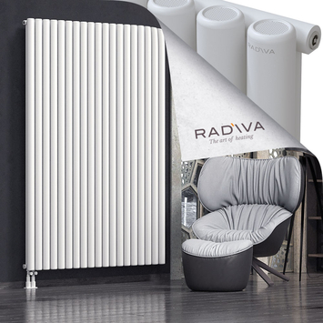 Mati Aluminium Radiator 2000x1402 White Bottom Left 50mm