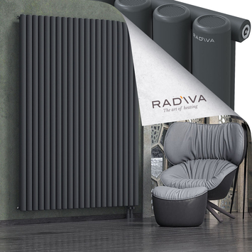 Mati Aluminium Radiator 2000x1550 Dark Anthracite Bottom Right 50mm