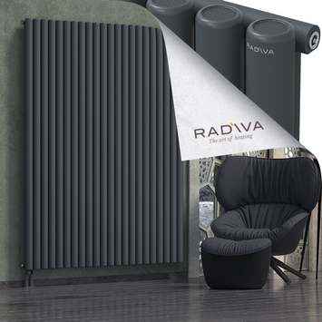 Mati Aluminium Radiator 2000x1624 Dark Anthracite Bottom Left 50mm