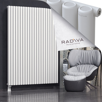 Mati Aluminium Radiator 2000x1624 White Bottom Left 50mm