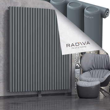 Mati Aluminium Radiator 2000x1846 Anthracite Bottom Middle 50mm
