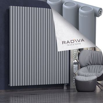 Mati Aluminium Radiator 2000x1920 Grey Bottom Right 50mm