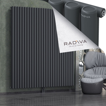 Mati Aluminium Radiator 2000x1994 Dark Anthracite Bottom Middle 50mm