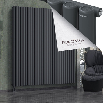 Mati Aluminium Radiator 2000x2068 Dark Anthracite Bottom Left 50mm