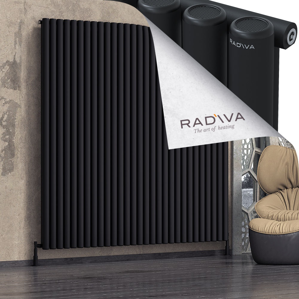Mati Aluminium Radiator 2000x2142 Black - 1