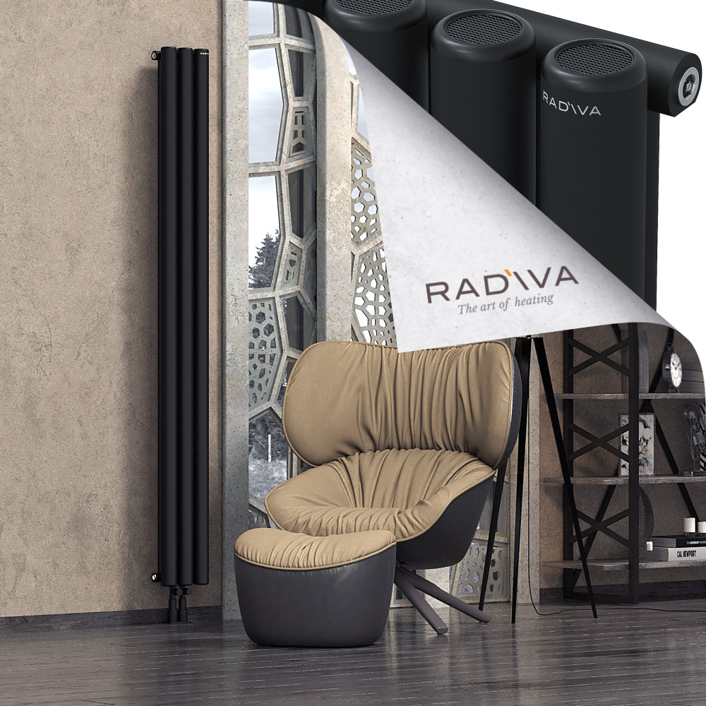 Mati Aluminium Radiator 2000x218 Black - 2