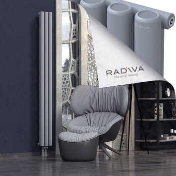 Mati Aluminium Radiator 2000x218 Grey Bottom Middle 50mm