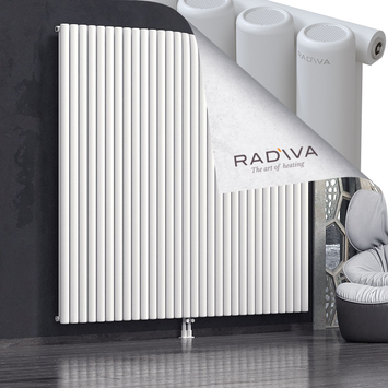 Mati Aluminium Radiator 2000x2216 White Bottom Middle 50mm