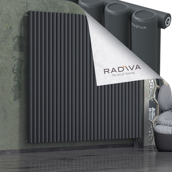Mati Aluminium Radiator 2000x2290 Dark Anthracite Bottom Right 50mm
