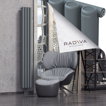 Mati Aluminium Radiator 2000x292 Anthracite Bottom Middle 50mm