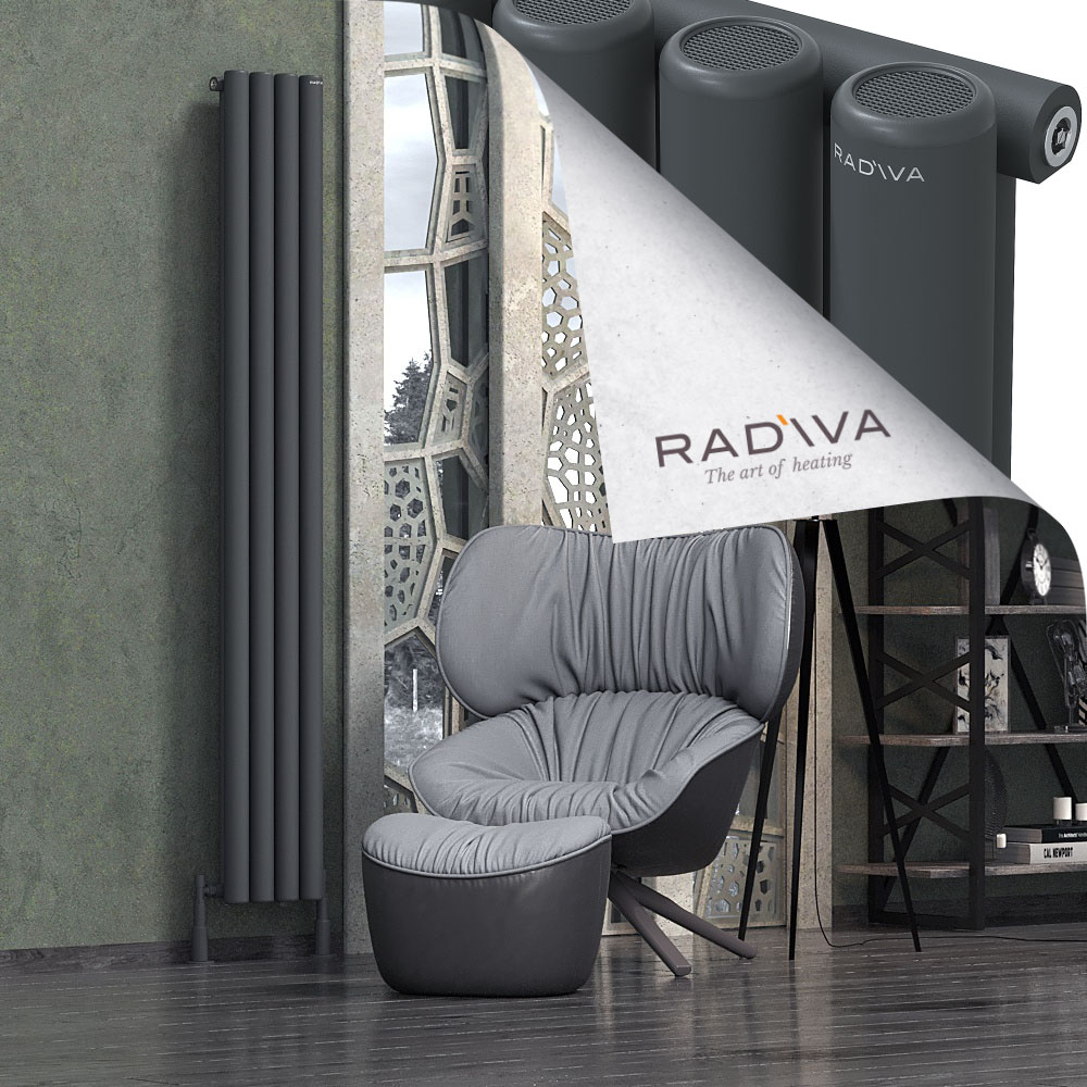 Mati Aluminium Radiator 2000x292 Dark Anthracite - 1