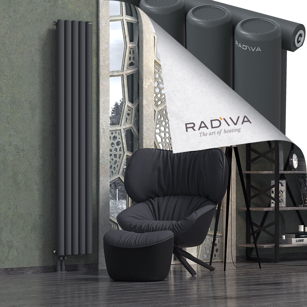 Mati Aluminium Radiator 2000x366 Dark Anthracite - 3