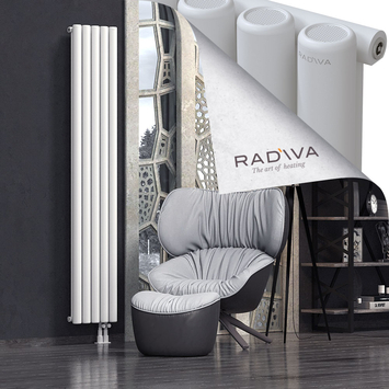 Mati Aluminium Radiator 2000x366 White Bottom Right 50mm