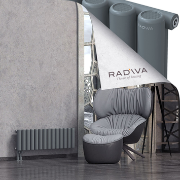 Mati Aluminium Radiator 300x1032 Anthracite Bottom Left 50mm