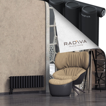 Mati Aluminium Radiator 300x1032 Black Bottom Left 50mm