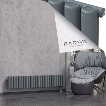 Mati Aluminium Radiator 300x1772 Anthracite Bottom Right 50mm