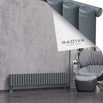 Mati Aluminium Radiator 300x1920 Anthracite Bottom Left 50mm