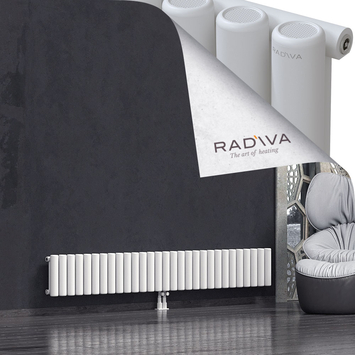 Mati Aluminium Radiator 300x2142 White Bottom Middle 50mm