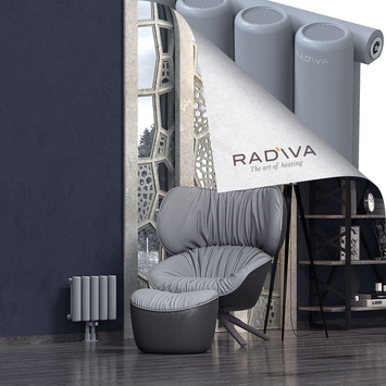 Mati Aluminium Radiator 300x366 Grey Bottom Middle 50mm