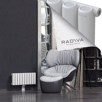 Mati Aluminium Radiator 300x736 White Bottom Middle 50mm