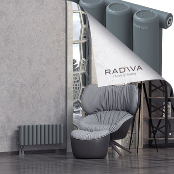 Mati Aluminium Radiator 300x810 Anthracite Bottom Left 50mm