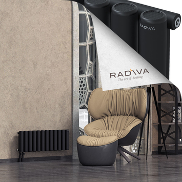 Mati Aluminium Radiator 300x884 Black Bottom Left 50mm