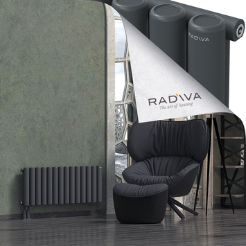 Mati Aluminium Radiator 400x1032 Dark Anthracite Bottom Left 50mm