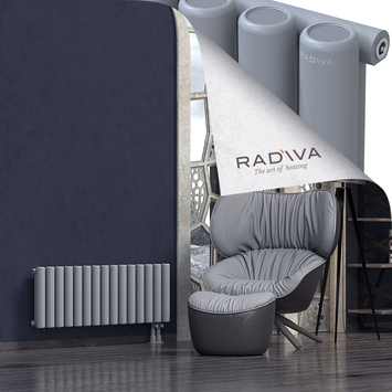 Mati Aluminium Radiator 400x1106 Grey Bottom Right 50mm