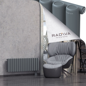 Mati Aluminium Radiator 400x1180 Anthracite Bottom Right 50mm