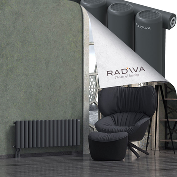 Mati Aluminium Radiator 400x1180 Dark Anthracite Bottom Left 50mm