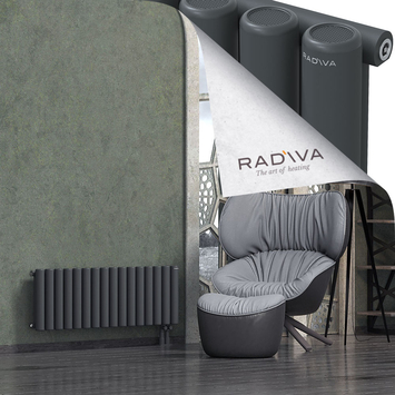 Mati Aluminium Radiator 400x1180 Dark Anthracite Bottom Right 50mm