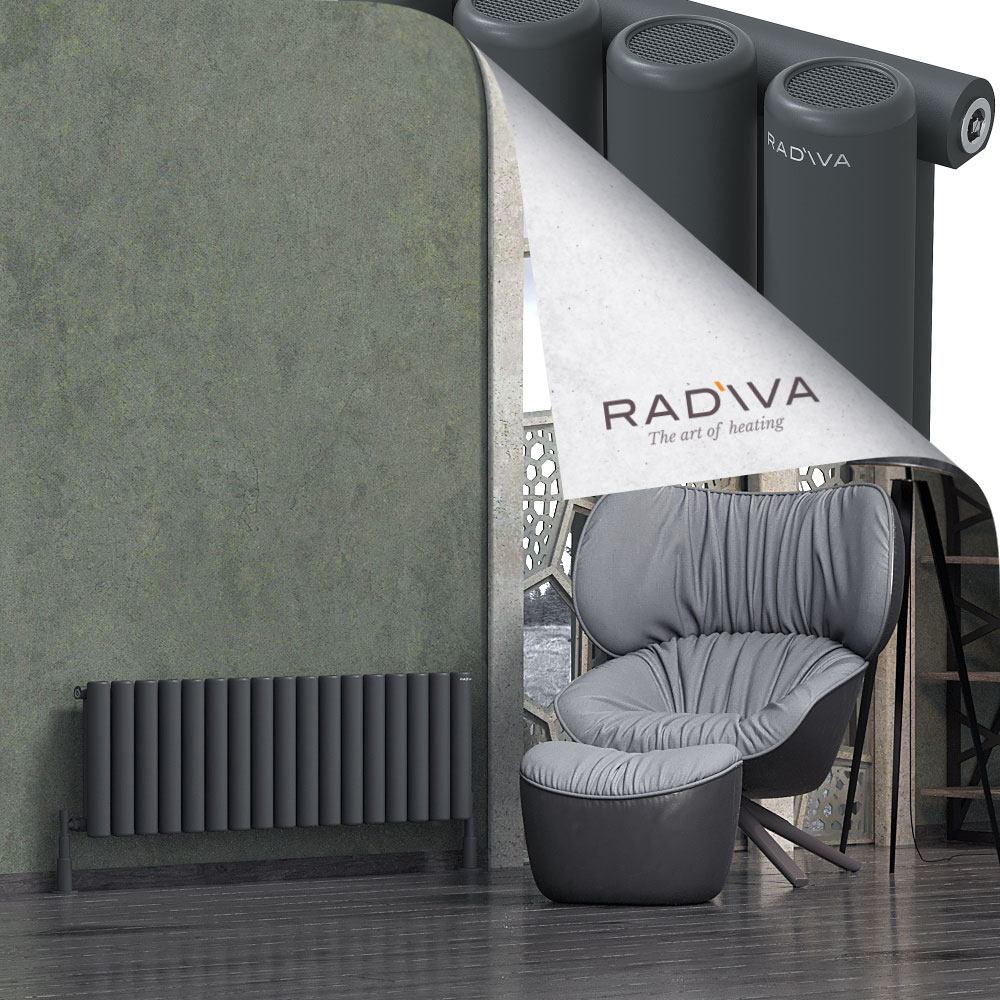Mati Aluminium Radiator 400x1254 Dark Anthracite - 1