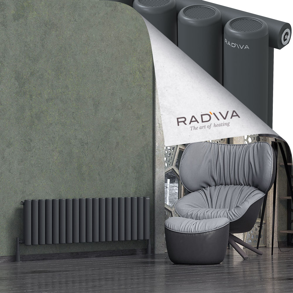 Mati Aluminium Radiator 400x1402 Dark Anthracite - 1