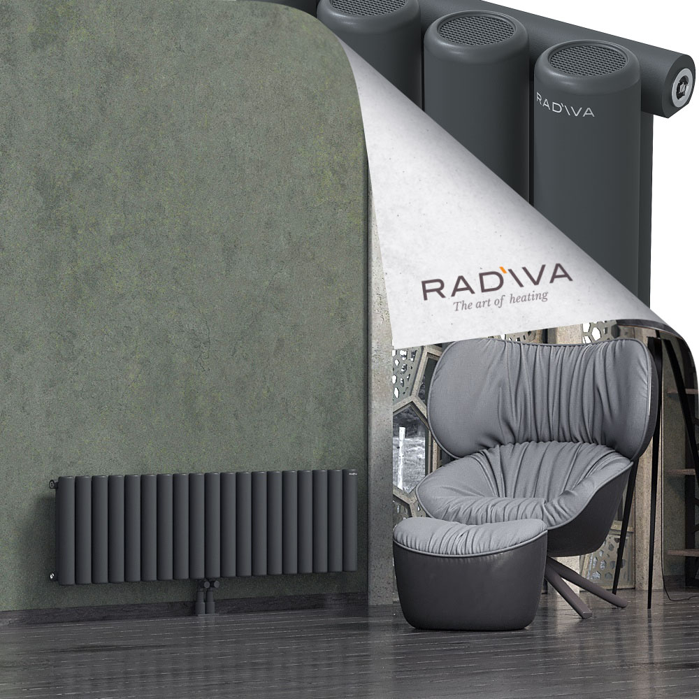 Mati Aluminium Radiator 400x1402 Dark Anthracite - 2