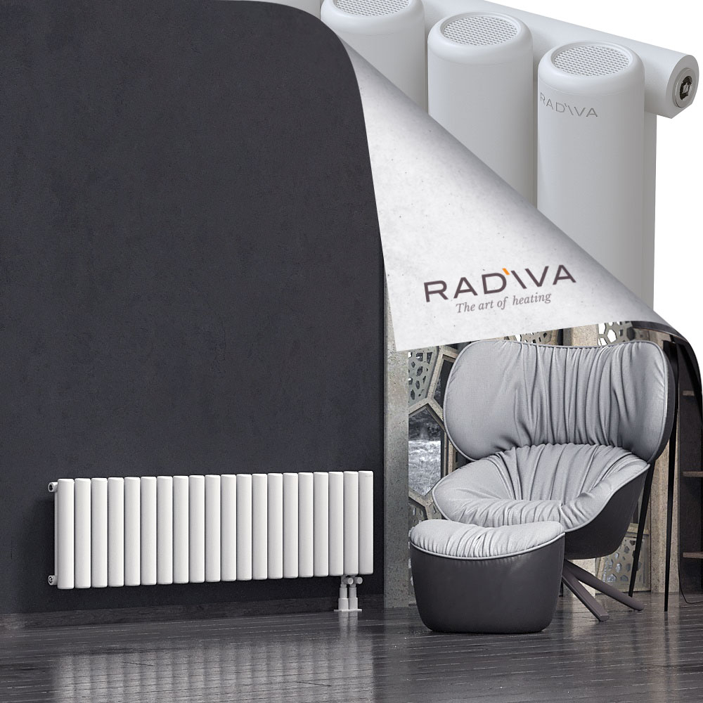 Mati Aluminium Radiator 400x1476 White - 4