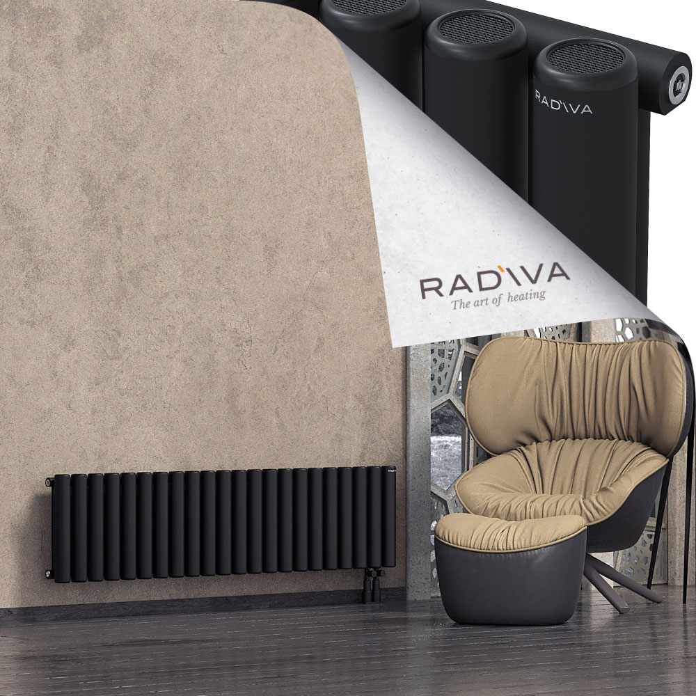 Mati Aluminium Radiator 400x1624 Black - 4